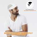 Bandanas Skull Caps for Men, Women Skull Cap Helmet Liner Cycling Hat Durags Motorcycle Bandana Sweat Wicking Do Rag (S)