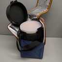 82oz Adults Thermo Food Jar For Hot Food 3 Tier Bento/Food Wide Mouth Insulated Stackable Food Containers Hot Cold lunch box for Work Office Outdoors Picnic (BLACK)