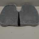 Premium Foldable Travel Seat Cushion - for Relief of Lower Back, Sciatic, Butt and Tailbone Pain - for Home & Office Use, Perfect for Travel or Driving - Coccyx Seat Cushion (Regular, Grey)