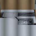 Kitstorack TV Tray Table, Adjustable Height & Flip-Top & Rounded Metal Corners, Snack Table for Couch, Sofa, Bed, Chair, Living Room, C Shaped End Side Table for Eating, Dinner or Laptop, Small Spaces (Brown)