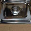 ZeroPone 4 Pack Hotel Pans with Lids, 1/2 Size 4" Deep Steam Table Pans, Stainless Steel Food Pans 22 Gauge Anti Jam 12.8" L x 10.4" W Commercial Food Storage Containers