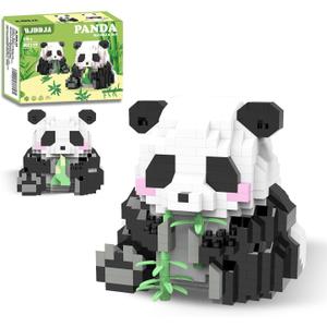 Mini Panda Building Blocks, 2 in 1, Party Favors- Micro Blocks Panda Toy for Kids 12 13 14 15 16+, Mini Blocks Building Sets for Adults, Easter/Birthday for Teens(606 PCS)