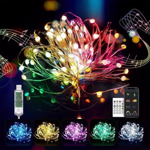 Probro Smart RGB Fairy Lights - 33ft 66 LED Twinkle Lights - APP Control, 44 Modes, Color Changing, Waterproof for Indoor/Outdoor Halloween, Christmas, Party Decorations - Plug-in, Timer, Music Sync
