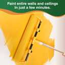 Voomey 18" Paint Roller Kit10Pc Paint Roller Tray with Liner,12" 18" Microfiber Paint Roller,Paint Extension PoleSuitable for DIY Interior Walls, Rooms