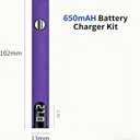 510 Thread Battery Professional Cordless Soldering Iron with LED Display Precise Temp Control USB-CRechargeable 650mAh Electric Purple Soldering Pen, Precision work/Appliance Repair, 3Speed Adjustment