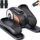 MERACH Under Desk Elliptical, Ellipse Leg Exerciser Electric as Seen on TV for Seniors with Remote Control & 12 Adjustable Speeds, Quiet Portable Seated Pedal Exerciser Machine for Home