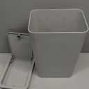 TIPGO Bathroom Trash Can with Lid, 10 Liter/ 2.6 Gallon Slim Garbage Can, Small Trash Bin Waste Basket with Pop-Up Lid for Kitchen, Bedroom, Living Room, Office (Grey)