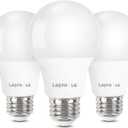 Lepro LED Light Bulbs 60 Watt Equivalent, 9W 800 Lumens Non-Dimmable, Warm White 2700K, A19 E26 Standard Medium Base, 10000 Hour Lifetime 3 Count (Pack of 1)