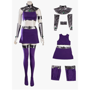 CosFantasy Women's Cosplay Costume Dress Purple Uniform Outfits for Halloween Large