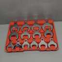 EFFICERE 14-Piece Premium 1/2" Drive Jumbo Crowfoot Wrench Set, Chrome Vanadium Steel, Includes Standard SAE Sizes from 1-1/16" to 2" with Storage Tray