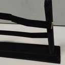 SUPERFINDINGS 1Pc Black Velvet Earring Display 2-Tier Wood Covered Earring Jewelry Display Stand Earring Organizer Holder for Earring Studs, Hole: 1.5mm