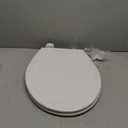 BEMIS 500EC 390 Toilet Seat with Easy Clean & Change Hinges, 1 Pack Round, Cotton White