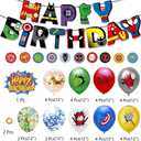 Birthday Decoration,Birthday Party Supplies,birthday Banner,Balloons,Toppers Cake Toppers,6 Pcs Large Foil Balloons for Kid's boy Girls