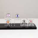 Championship Ring Display Case, Clear Tournament Championship Ring Holder Box, Acrylic Display Easel Box and Stand Holder for Baseball Softball Championship Rings Cheer Leading Rings, 10Pcs