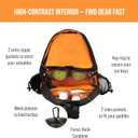 Masaya Compact Pickleball Sling Bag  18L, Fits 3 Paddles  Lightweight, Durable, Water-Resistant, Minimal Branding, Fence Hook, Water Bottle Holder, Multi-Pocket, Adjustable Strap (Black)