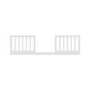 Storkcraft & Graco Toddler Safety Guardrail Kit with Dowels (White) GREENGUARD Gold Certified, Converts Compatible Storkcraft & Graco Crib to Toddler Bed, Kit Includes 2 Toddler Guardrails