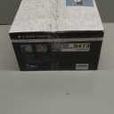 Roter Mond Toaster 4 Slice Retro Stainless Steel with Extra Wide Slots Bagel, Defrost, Reheat Function, Dual Independent Control Panel, Removable Crumb Tray, 6 Browning Levels, White