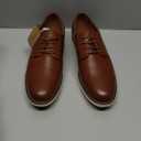 Vostey Mens Casual Dress Shoes Wingtip Plain Business Dress Shoes for Men (10, Plain Dark Brown)