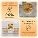 Fresh Wave Odor Removing Gel Eco-Refill, 63 oz. Orange Scent | 4 Empty Refillable Glass Jars | 4 Room Set