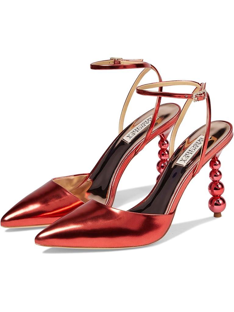 Badgley Mischka Women's Indie Ii Pump (9, Red)