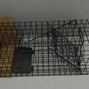 Live Squirrel Trap Heavy Duty Humane Animal Cage Trap (No Assembly Required) (Black)