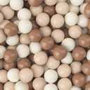 GOGOSO Ball Pit Balls for Toddlers Phthalate-Free BPA-Free Non-Toxic Crush Proof Soft Plastic Play Balls Baby Kids Shape Tent Pool Playhouse Playpen Party Decor,Coffee Brown Beige,50PCS