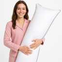 59x20in Soft Cotton Hypoallergenic Hugging Full Body Pillow Polyester Inner Stuff Anime Japanese Comfortable White Cotton Filled Cushion Plush Sleepers Dakimakura Fluffy Head Rest Huggable