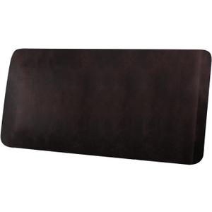 Leather Look Couch Cushion Covers Sofa Seat Slipcovers Sets Couches Furniture Protector for Sectional Armchair Loveseat Pets Kids Stretch Spandex Fabric (1 Cushion Loveseat, Chocolate)