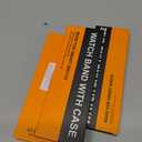 3 x 3 In 1 Waterproof Privacy Case for Apple Watch 10 With Band 46mm,Water Proof Face Cover Built-in Anti Spy Tempered Glass Screen Protector & Silicone Soft Bands for iWatch Series 10(Clear/White, 46mm)