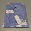 Calvin Klein Boys Long Sleeve Patterned Dress Shirt, Button-Down Style with Cuffs & Shirttail Hem (Blue), 12