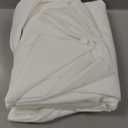 BESTOUCH Duvet Cover Set 100% Washed Cotton Linen Feel Super Soft Comfortable Chic Lightweight 2 PCs Home Bedding Set Solid Off White Twin/Twin XL