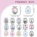 RiVolTa Castle Iron on Transfers - 16 Sheets Cute DTF Ready to Press for T Shirts Watercolor Magic Mirror Forest Heat Stickers Patches Vinyl Decals for Women Girls Clothing Bag Hat Pillow DIY Crafts