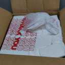 Fuxury 1000 Count Thank You Plastic Bags (11.5" x 6.5" x 21") White, T-shirt, Grocery, Take Out, To Go, Retail Shopping Bags in Bulk (Made in USA)