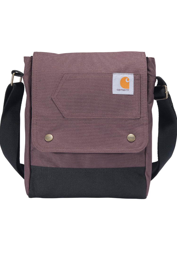Carhartt, Durable, Adjustable Crossbody Bag With Flap Over Snap Closure
