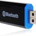 USB Bluetooth Adapter, Bluetooth USB Audio Receiver Wireless Adapter for Home/Car Stereo System, Portable Speakers with AUX in & 3.5mm Cable (Black)