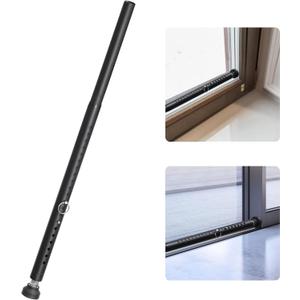 Sliding Glass Door Lock - 18-50inchs Adjustable Sliding Door Security Bar&Window Security Bar,1.18Childproof Heavy Duty Burglar Bar for Window,Patio Doors,Kitchen,Balcony Sliders,ApartmentBlack)