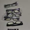 Gaoye 4.0 Professional Reading Glasses for All Day - Computer Readers with Blue Light Protection - (B1-5 Pack Light Black)