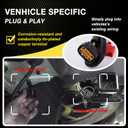 Vehicle-Side Custom 4-Pin Trailer Wiring Harness, Select for Hyundai Palisade, Tucson,Santa Fe,Santa Cruz, Kia Telluride,Carnival
