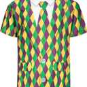 Fake Muscle Pirate T-Shirt,Halloween Animal Patriotic Shirt Men (XXL)