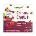 Sprout Organic Toddler Snacks, Crispy Chews, Red Berry & Beet, 3.15 oz - Pack of 10