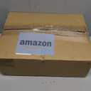 Christmas Mascot Santa Claus Costume Adult 3PCS Red Deluxe Onesie Jumpsuit Head for Xmas Halloween Cosplay Party (Large)