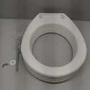 Carex Toilet Seat Riser, Round Raised Toilet Seat Adds 3.5 inches to Toilet Height, for Assistance Bending or Sitting, 300 Pound Weight Capacity Toilet Riser