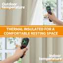 YoungsTex Stone Linen Blackout Curtains 63 Inch Length for Bedroom, Thermal Insulated Black Out Drapes with Grommet Privacy Energy Saving for Living Room, 2 Panels, 52 X 63 Inch