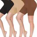 Reamphy 3 Pack Slip Shorts for Women Under Dress,Comfortable Smooth Yoga Shorts,Workout Biker Shorts (XXXL)