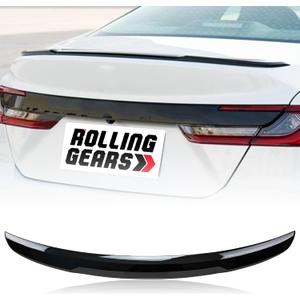 Gloss Black Trunk Spoiler Fits 2025-2026 Toyota Camry | OE Style LE SE XLE XSE Hybrid ABS plastic, gloss painted UV-resistant coat adhesive tape no drilling