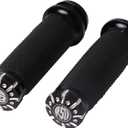 Handlebar Hand Grips Motorcycle Electronic Throttle Grip for 1"/26mm Handle Bars Compatible with Harley Touring Street Glide (Type #1(Black Cut))