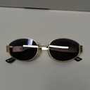 livho 2025 Trendy Oval Sunglasses - Stylish Polarized Shades for Everyday - Retro Metal Frames