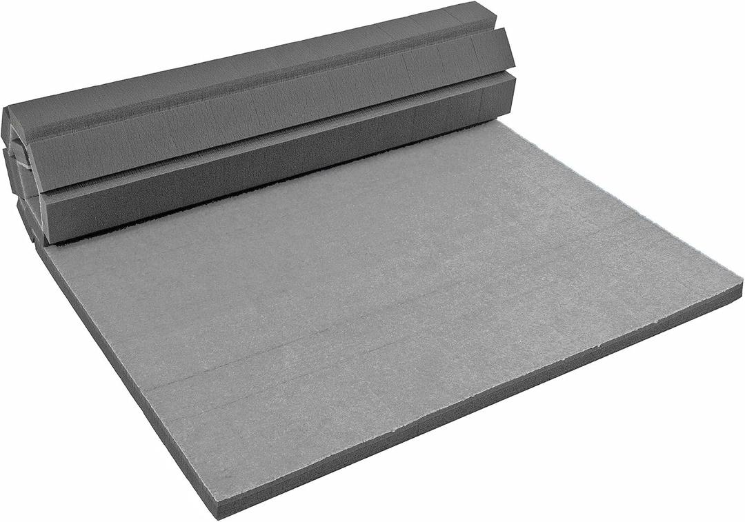 FlooringInc Rollout Carpet Cheer Mat, Gray, 3' x 6' x 1-3/ 8"