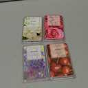 STRN Wax Melts Soy Wax Cubes 4 Pack Scented Wax Melts Warmer, Scented Wax Cubes for Warmers Soy Wax Cubes Candle Wax Melts, Rose, Lavender, Jasmine, Cherry (4 x 2.5oz) (Flowers&fruit)