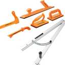 POWERTEC Table Saw Safety Accessories 6Pcs Set - Table Saw Push Block, Push Stick & Taper Jig - Wood Workng Tools and Safey Accessories for Router Table, Bandsaw & Jointer (71785)